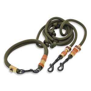 Set: Hundeleine Tau & Halsband mit Karabiner – 10mm | Konfigurator