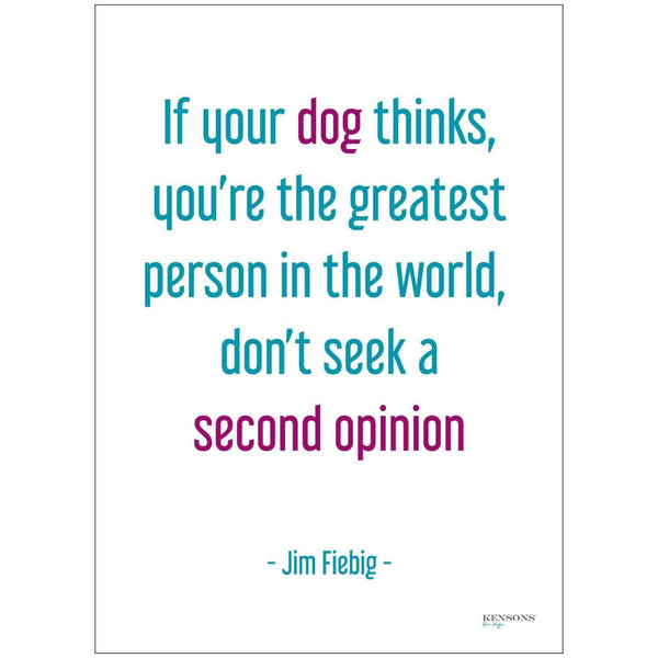 Postcard 'Second opinion...'