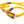 #T-RLS-10-CUR, Robuste Moxon-Leine für Training und Alltag, gelb