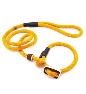 T-RLS-10-CUR, Moxon-Hundeleine aus Tau – funktional & hochwertig, gelb