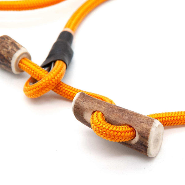#T-RLS-06-CUR, gelbe Retrieverleine aus 6mm Tau, robust für Training und Alltag