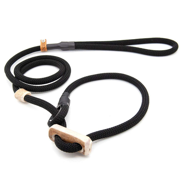 #T-RLS-08-SCHW, Jagdliche Moxon-Leine für Hunde – 8mm dick, große Farbauswahl