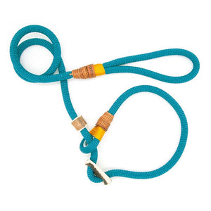 Exklusive Moxon 10 mm Turquoise Treasure mit Takling, robustes Tau mit sorgfältig genähten Verbindungen, handmade in Germany