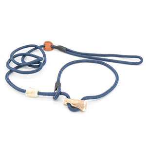 Moxon-Leine 6 mm in Indigo, robustes Tau mit genähten und verschmolzenen Verbindungen, handgemacht in Deutschland