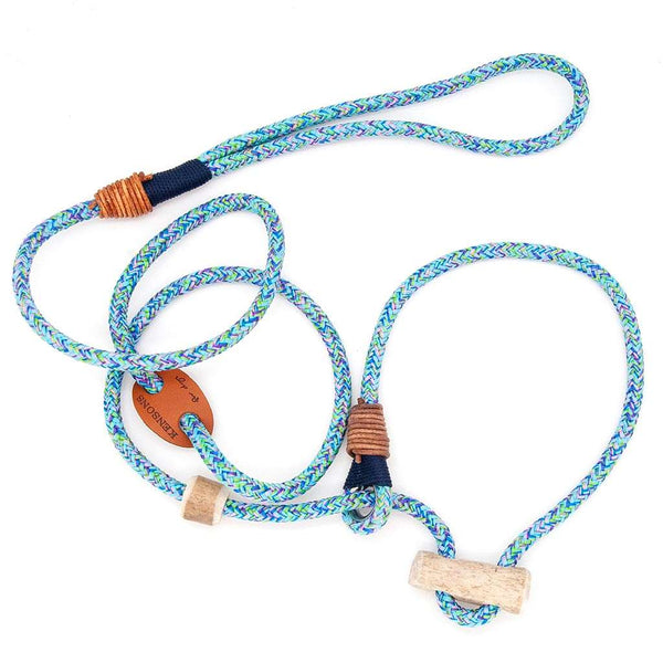Retrieverleine 6mm Elegant | Ozean-Bunt