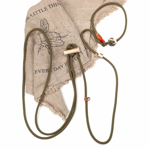 Shoulder leash / hunting leash 'Hands-Free' | 6mm | Elegant