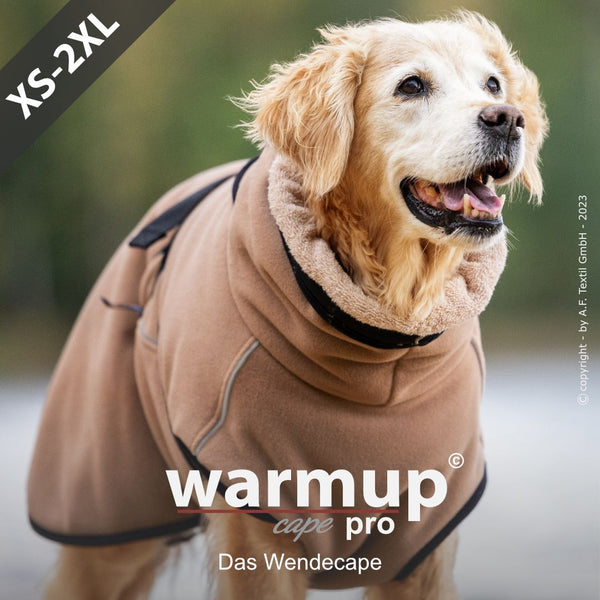 WARMUP CAPE PRO® Wendecape Camel