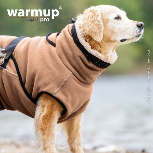 WARMUP CAPE PRO® Wendecape Camel