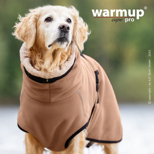 WARMUP CAPE PRO® Wendecape Camel