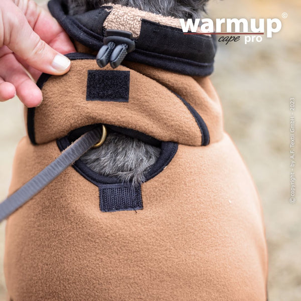 WARMUP CAPE PRO® Wendecape Camel