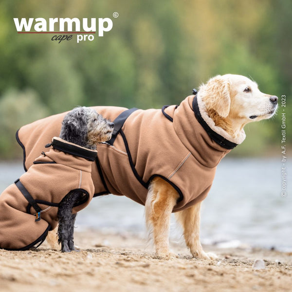 WARMUP CAPE PRO® Wendecape Camel