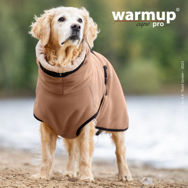 WARMUP CAPE PRO® Wendecape Camel