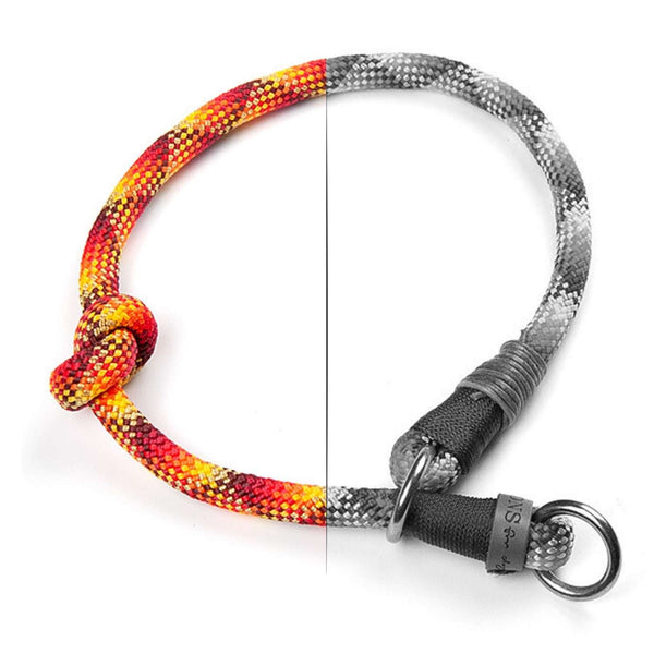 Dog leash rope Ø 10mm | 3-way adjustable | 2 meters | Scottish beige
