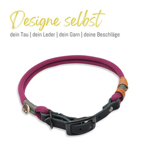 Halsband Tau Ø 8 mm | Leder-Adapter | designe selbst - KENSONS for dogs