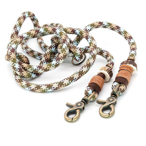 Hundeleine Tau Ø 10mm | 3fach verstellbar | 2 Meter | Wildnis - KENSONS for dogs