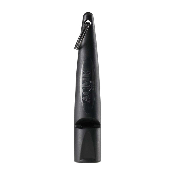 Hundepfeife Acme Alpha 210,5 - Schwarz / Black - die beste Pfeife fürs Hundetraining - oben