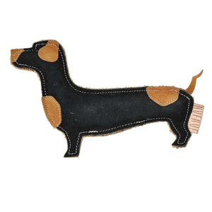 Hundespielzeug Wildleder Dackel 'Waldemar' - KENSONS for dogs