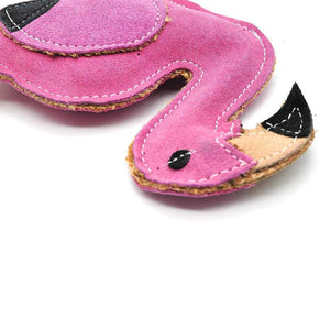 Hundespielzeug Wildleder 'Flamingo' - KENSONS for dogs