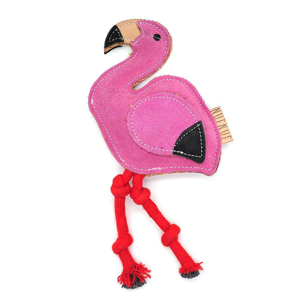 Hundespielzeug Wildleder 'Flamingo' - KENSONS for dogs
