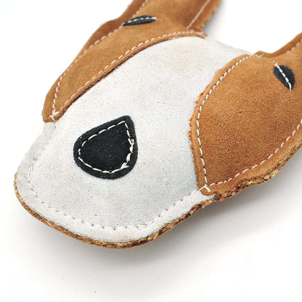 Hundespielzeug Jack Russell - Wildleder mit Kokosfaser-Füllung, robust und umweltfreundlich