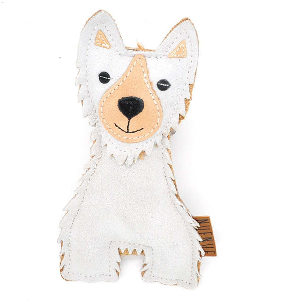 Ungefährliches Hundespielzeug Westie aus nachhaltigen Materialien, ohne Quietschi