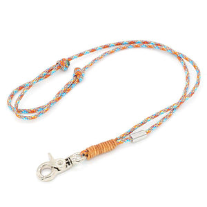 Praktische Pfeifenband für Acme-Pfeifen - stufenlos verstellbar - Blau-Orange