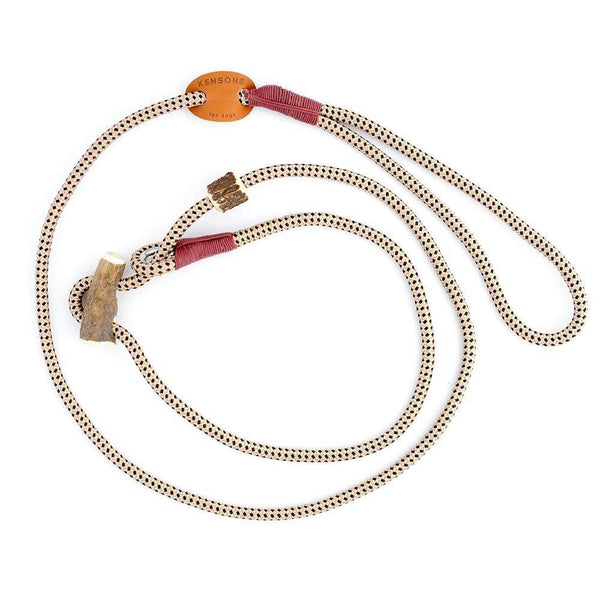 Retrieverleine 6mm Elegant | Mehr Beige als Schwarz - KENSONS for dogs