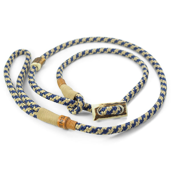 Retrieverleine 8mm Elegant | Fesche Kombination von Blau & Beige - KENSONS for dogs