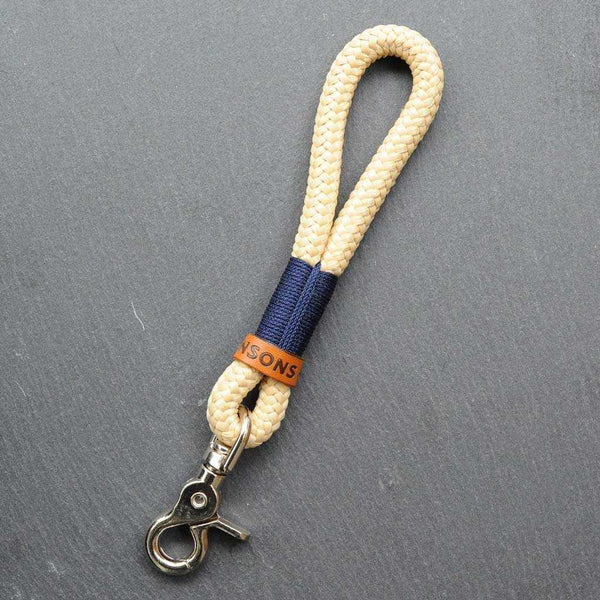 Schlüsselanhänger 'Liebelei' | Beige-Dunkelblau - KENSONS for dogs