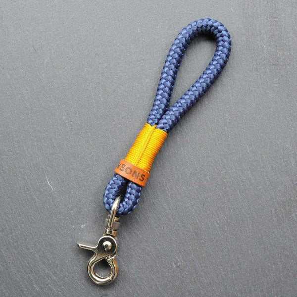 Schlüsselanhänger 'Liebelei' | Blau-Senf-Gelb - KENSONS for dogs