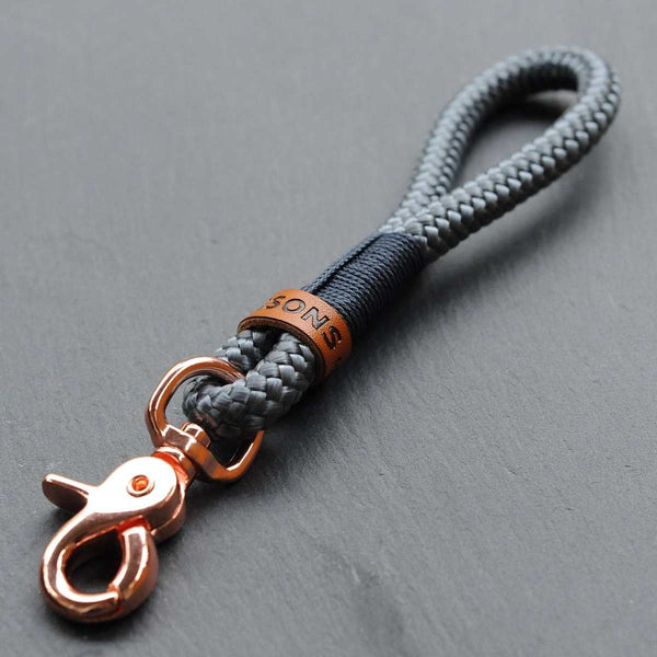 Schlüsselanhänger 'Liebelei' | Grau-Blau-Grau - KENSONS for dogs