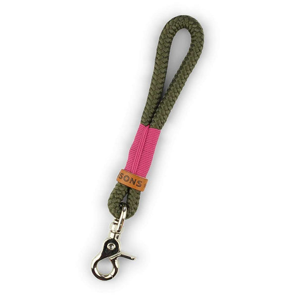 Schlüsselanhänger 'Liebelei' | Grün-Pink - KENSONS for dogs