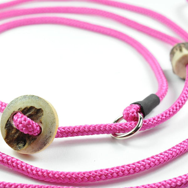 Showleine 4mm 'Horny' | in zahlreichen Farben - MIT Hirschhorn-Zugstopp