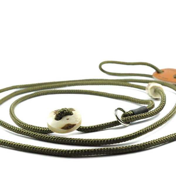 Showleine 4mm 'Horny' | in zahlreichen Farben - MIT Hirschhorn-Zugstopp