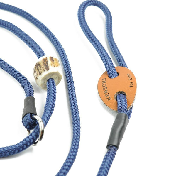 Showleine 4mm 'Horny' | in zahlreichen Farben - MIT Hirschhorn-Zugstopp - KENSONS for dogs