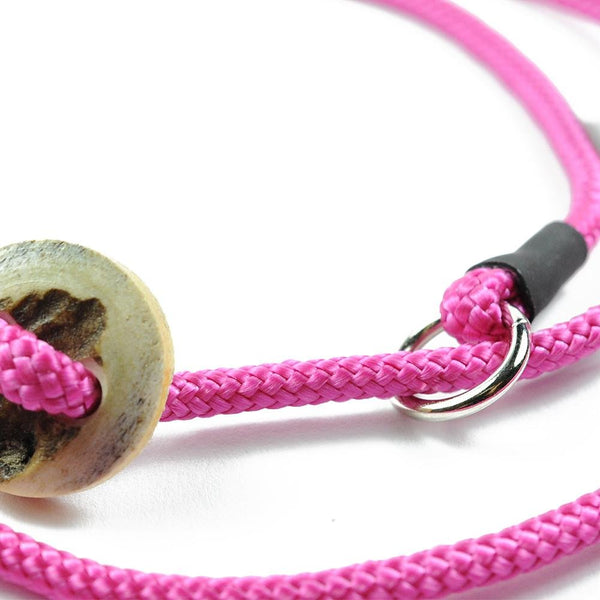 Showleine 4mm 'Horny' | in zahlreichen Farben - MIT Hirschhorn-Zugstopp - KENSONS for dogs