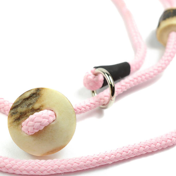 Showleine 4mm 'Horny' | in zahlreichen Farben - MIT Hirschhorn-Zugstopp - KENSONS for dogs