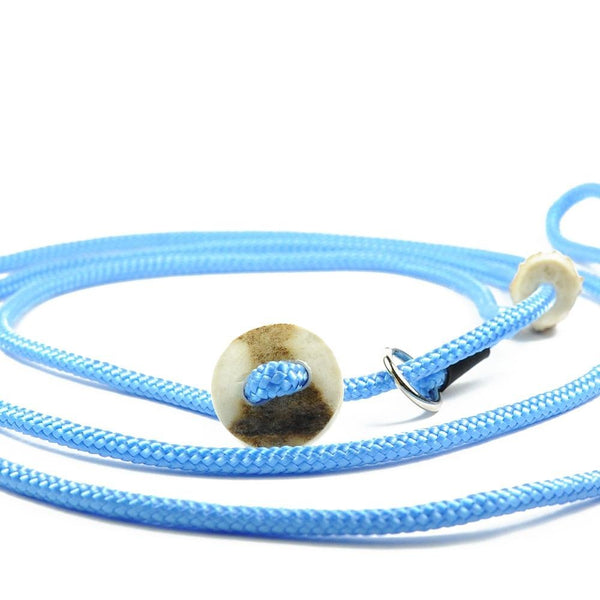 Showleine 4mm 'Horny' | Sporty | mit Hirschhorn-Zugstopp-Knopf - KENSONS for dogs