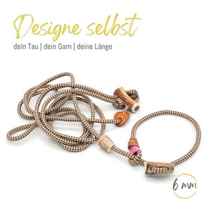 Umhängeleine / Jagdleine 'Hands-Free' | 6mm | Elegant - KENSONS for dogs